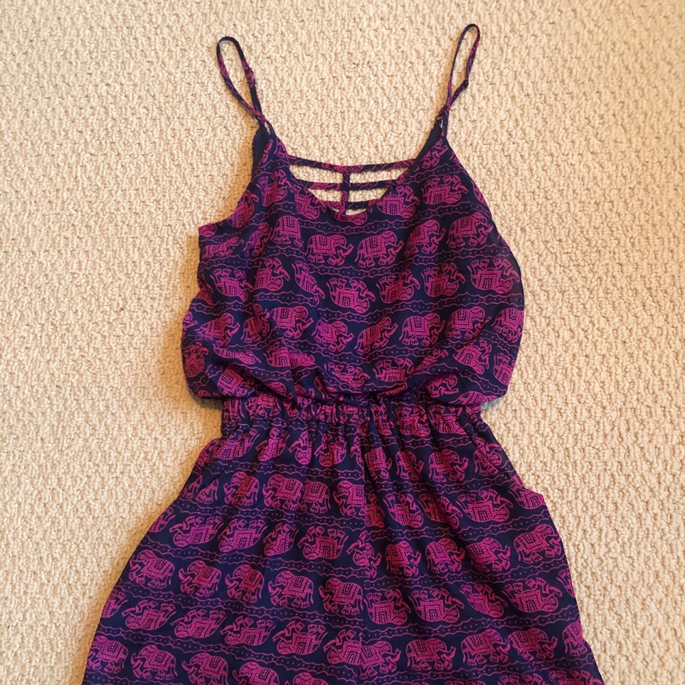 Buttons Elephant Romper